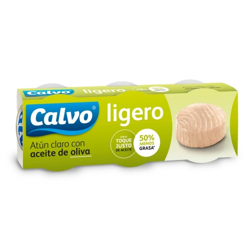 Atún Claro Con Aceite De Oliva Calvo Pack De 3 Latas De 56 G. - Foto 1/1