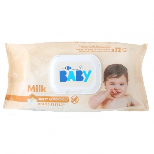 Toallitas Carrefour Baby Milky X72. - Foto 1/1